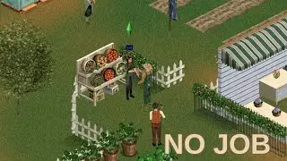 No Job, Just Farming | A Quiet Life in Sims 1 Gameplay (No Commentary)