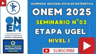 SEMINARIO N°03 - ONEM 2025 | ETAPA UGEL - NIVEL 1