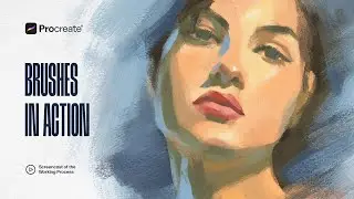 How to Create Illustration with Procreate Gouache Brushes Collection