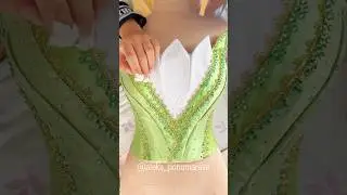 Corset decoration💚#tiana #flower #disneycosplay #disneyprincess #princessdress #corset #corsetry