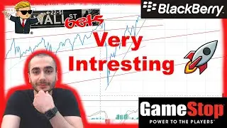(Очень интересно) Акции GameStop и BlackBerry (WallStreetBets) (анализ графика) (3 февраля)