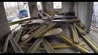 Vlog Budowlany #003 Rozbiórka szalunku stropu...ciekawe kto to posprząta...młotek nie wytrzymał...