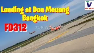 Landing at Don Meuang Bangkok international airport || airplane landing || FD312 || Air Asia