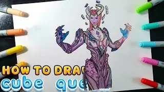 HOW TO DRAW CUBE QUEEN FROM FORTNITE SEASON 8