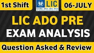 Lic ado exam analysis 1st shift | lic ado pre exam 2019