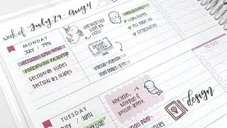 Academic Plan With Me: College Week!