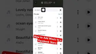 How to Add Music to a Facebook Story📲 #facebook #tutorial #howto #story #music