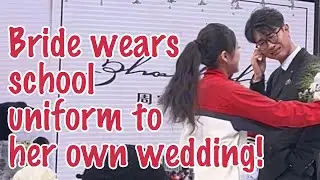 Groom Prepares Wedding Dress, but Bride Shows Up in School Uniform?