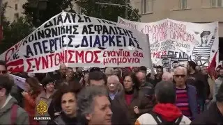 Anti-austerity protests in Greece turn violent