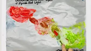 Complimentary color mixing Pyrrole Red & Quinacridone Red to Green-Timelapse