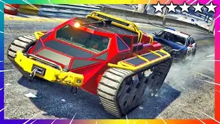 GTA 5 Police Chase - Best Car - Apocalypse Scarab | GTA V Five Star Cop Battle Funny Moments