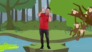 Teasing Mr Crocodile | fun children's song | hey dee ho |