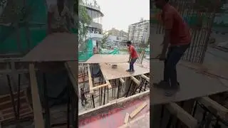 Plywood shuttering work construction carpenter #shuttering #construction #shorts #trending #viral
