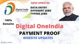 Digital oneindia - Government Data Entry job - Payment Proof