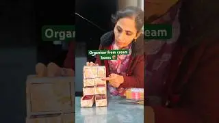 ख़ाली क्रीम के बॉक्स से अलमारी -2 / Ghamu saran / Cream paper box recycle ideas at home #shorts