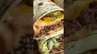 HOMEMADE BIG MAC BURRITO FOR EASY FAMILY DINNER! #shorts #foodlover #foodie #food #asmr