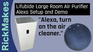 Lifubide Large Room Air Purifier Alexa Setup and Demo