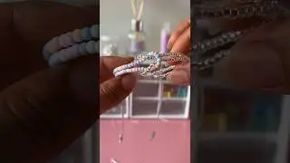 Pulsera con mostacillas muy f&aacute;cil de hacer 🌸 #parati #pulseras #shortvideo #reels