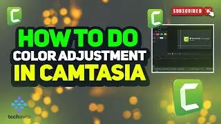How to do color adjustment in camtasia 2025