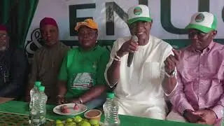 The unveiling of African Democratic Congress (ADC), Enugu State party House by Senator. Okey Ezea.