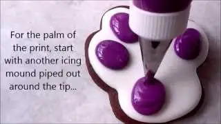 How to make a paw print cookie