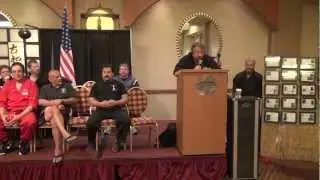 Sensei Gary Curtis receives the Robert Trias/Thomas S.H. Young award.