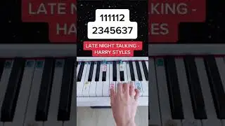 Late Night Talking - Harry Styles (Piano Tutorial) #latenighttalkingharrystyles #latenighttalking