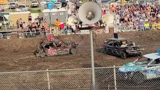Steele County Fair Compact/Mid-size Chain-stock Car Class Demo Derby Owatonna, MN 8/20/23