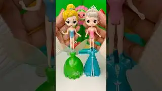 Cute Miniatures Disney Princess Frozen ELSA & Tinkerbell! #elsa #nezha #shorts #satisfying #unboxing