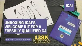 UNBOXING ICAI's - MEMBER WELCOME KIT FOR A FRESHLY QUALIFIED CA | NOV 2020 ATTEMPT | CA MOTIVATION