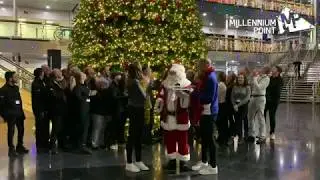 Millennium Point Birmingham Christmas Light Switch on 2019