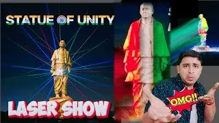 Laser Show of Statue of Unity 😊#Lasershow #Nightshow #Statueofunity #Sardarpatel Beautiful show..AV