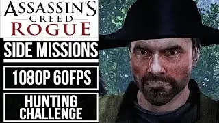 ASSASSIN'S CREED ROGUE (100% Sync) All 15 Hunting Challenge Side Missions [1080p 60fps]