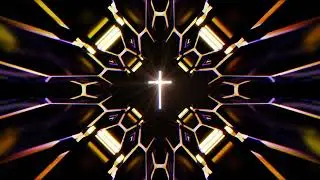 Abstract Cross | 1 Hour Loop for Worship & Meditation | Fantasy Light Background 4K