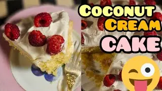 Vanilla// Coconut Cream Cake🍰