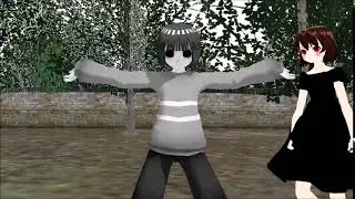 [mmd x undertale] core!frisk and reaper!chara mushroom dance