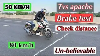 Apache 160 can do this // apache 160 brake test and review #apache