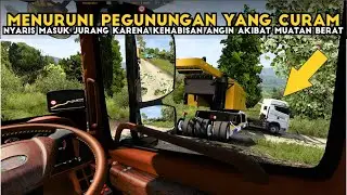 Perjuangan Membawa Alat Berat Menuruni Gunung Dengan Truck Hino FM 350 TH ❗❗❗