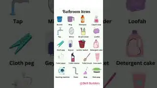 Name Of Bathroom Items||Bathroom Accessories With Pictures|#shorts#english#learn #vocabulary...