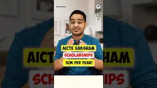 💥AICTE Saksham Scholarship 2024-25 For BCA Students! ₹50K Per Year🤩#shorts #bca #scholarships #viral