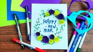 Simple and Easy ☺️DIY  Happy New year 2026 Greetings Cards 😀🥰