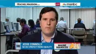 Rachel Maddow-Maine squeeze- gay marriage on the ballot.