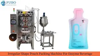irregular shape pouch packing machine for enzyme beverage | shape pouch packing machine
