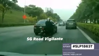 28sep2022 tpe phv #SLP1863T toyota vios accident with lane splitting malaysian motorcyclist