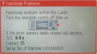 RICOH SC ERROR CODES RESET تصفير أعطال ريكو الوهمية