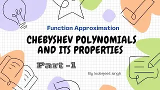 Chebyshev  Polynomials | Part -1 | Numerical methods |