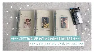 ✰ setting up my new a5 mini binders