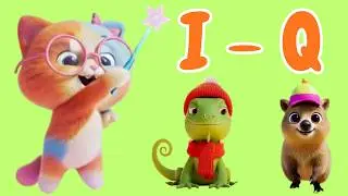 Learn fluffy alphabet I - Q (part2) | Learn with Kitty 🐱 for kids