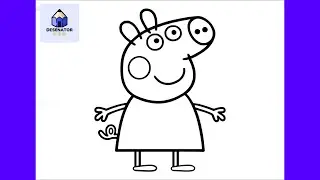 Cum Sa O Desenezi Pe Purcelusa PEPPA | Usor Pas cu Pas Tutorial pentru Incepatori
