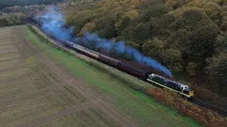 Deltic D9000 Royal Scots Grey 4K Drone Video | North Norfolk Railway 